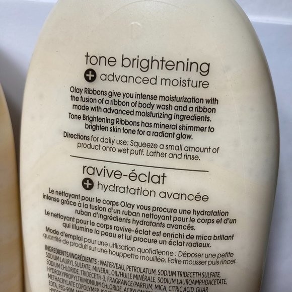 Olay Advanced Ribbons Tone Brightening Body Wash DISCONTINUED 2 Bottles - Picture 8 of 14